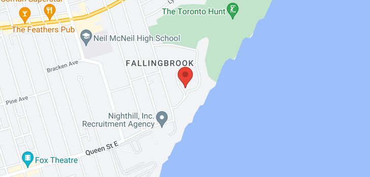 map of 15 FALLINGBROOK CRES